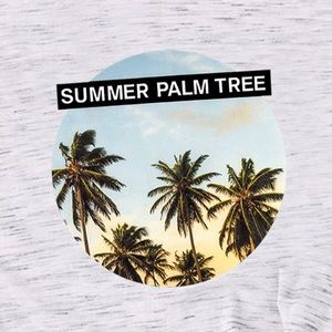 Summer palm tree t-shirt